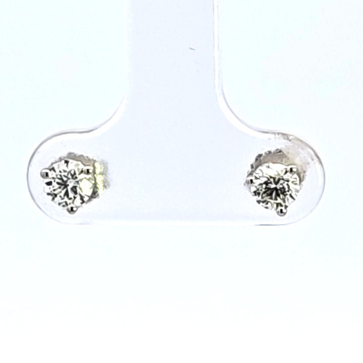 14KW 1/2 ctw Diamond Martini Stud Earrings
