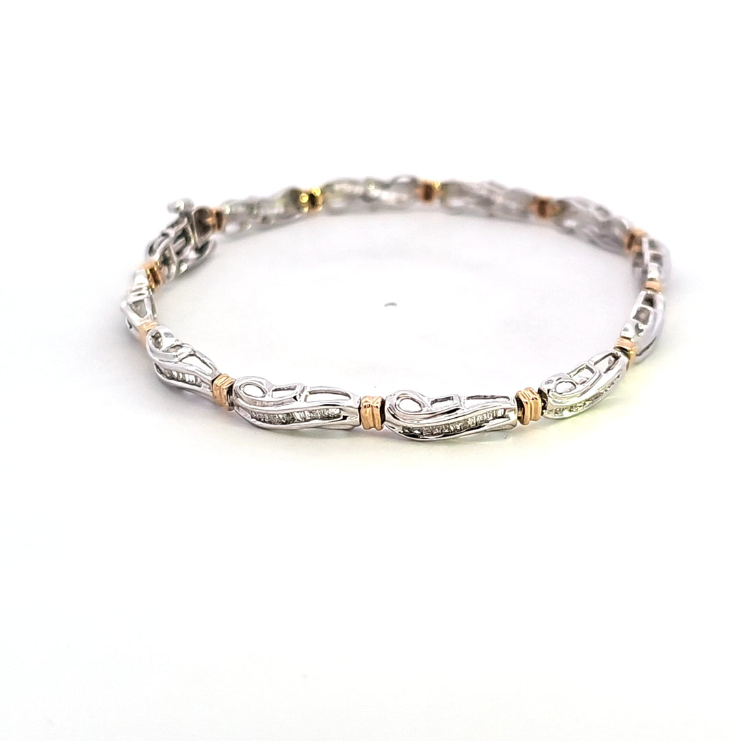 10KTT Diamond Estate Bracelet