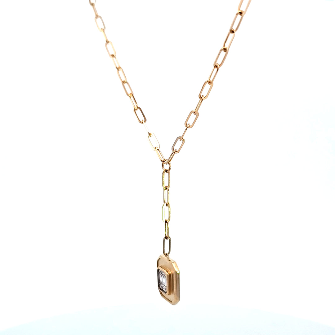 14KY Diamond Pendant Necklace