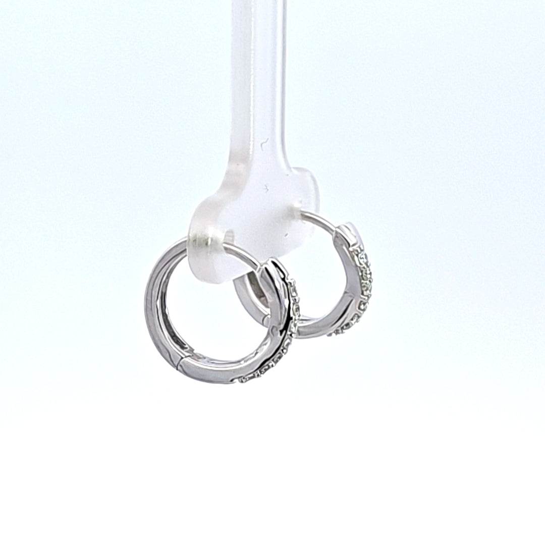 10KW Diamond Hoop Earrings