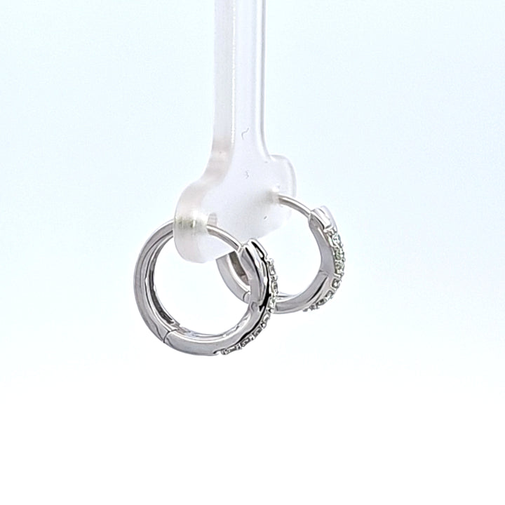 10KW Diamond Hoop Earrings