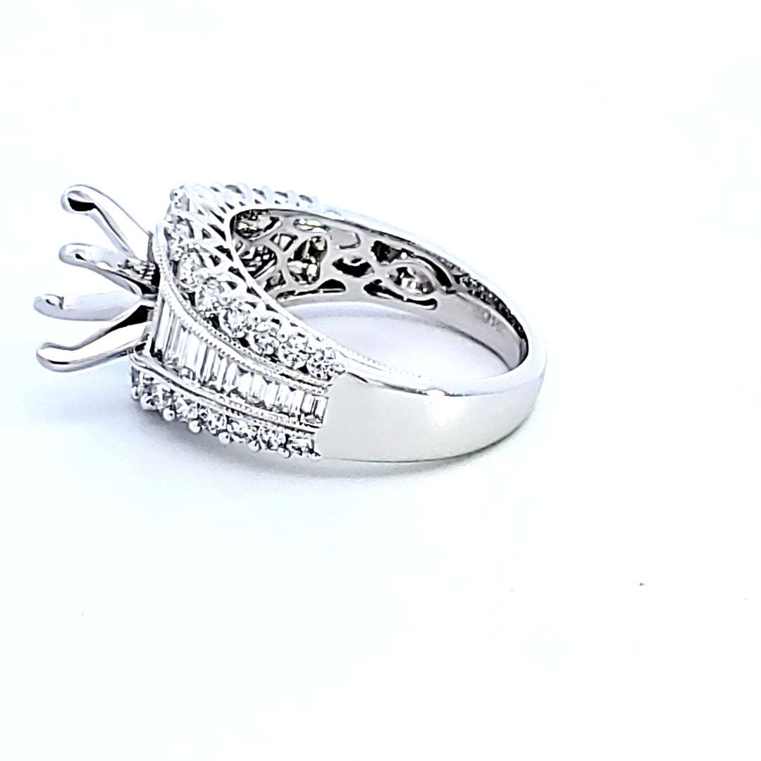 14KW Diamond Semi Mount Engagement Ring