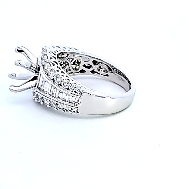 14KW Diamond Semi Mount Engagement Ring
