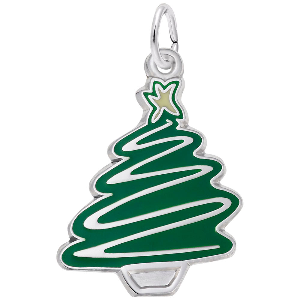 Sterling Silver Christmas Tree Charm