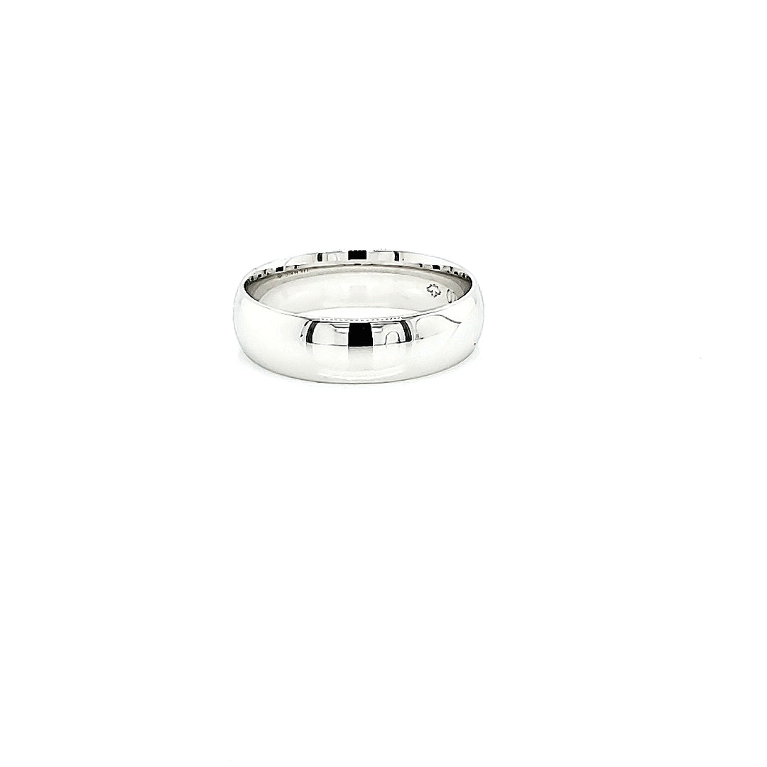 Precious Metal (No Stones) Wedding Bands  -  Men'