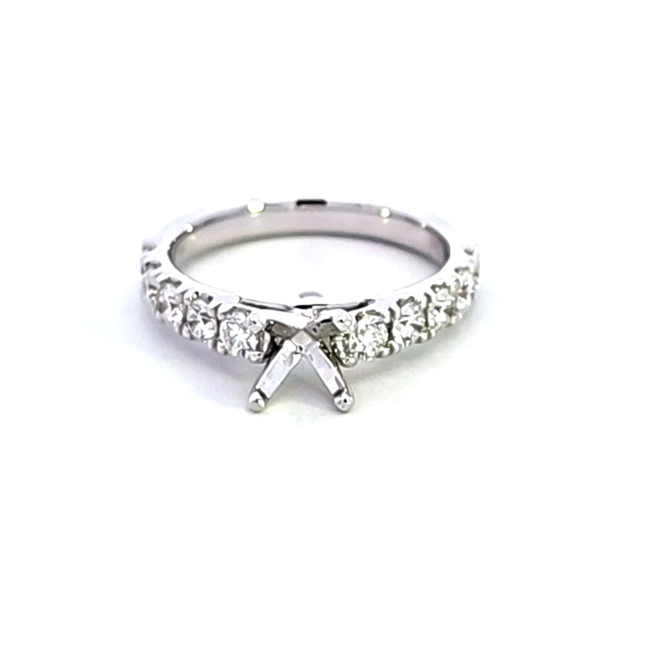 14KW Diamond Semi Mount Engagement Ring