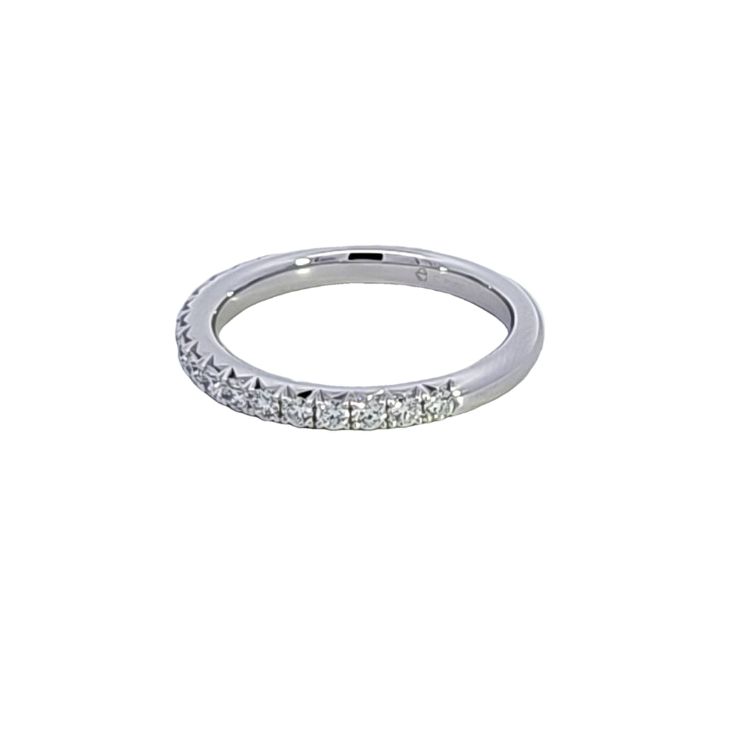 Platinum Hearts on Fire Diamond "Vela French Cut Pave" Wedding Band