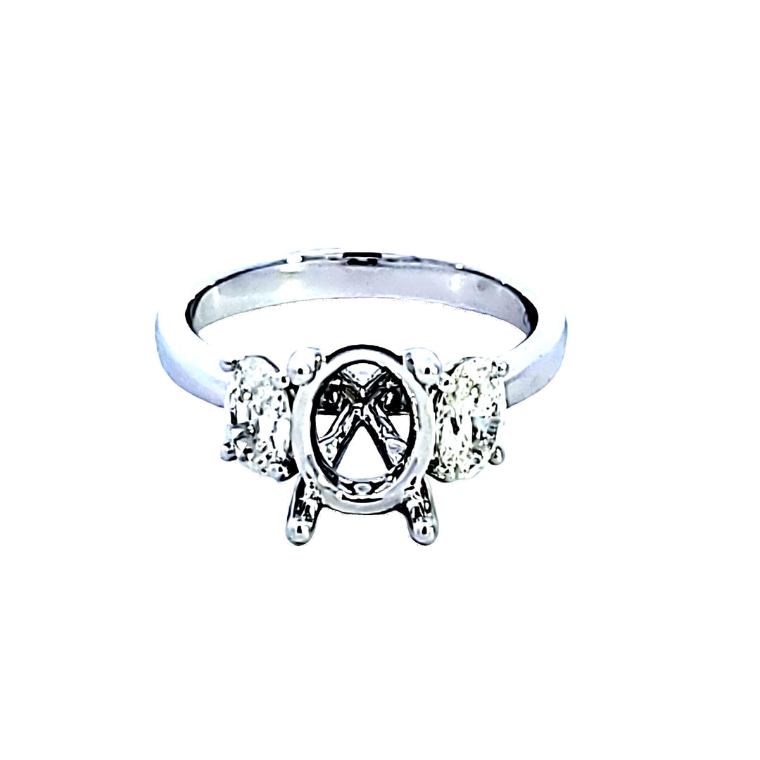 14KW Diamond Semi Mount Engagement Ring
