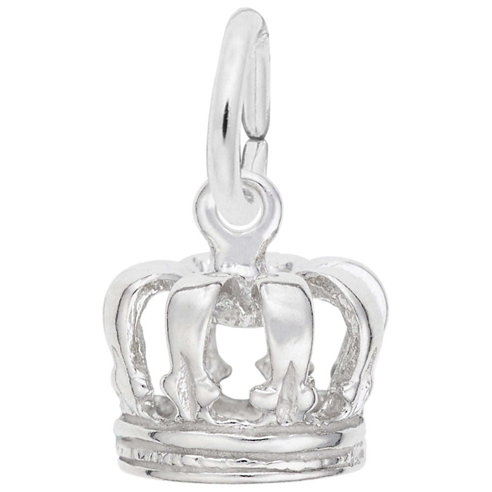 Sterling Silver Crown Charm