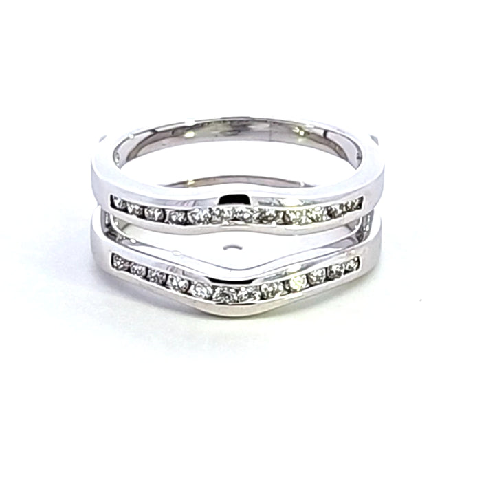 14KW Diamond Insert Style Wedding Band