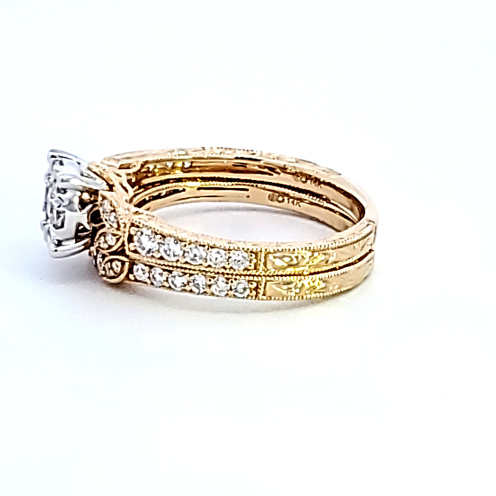 14KY "Lovebright" Diamond Wedding Set