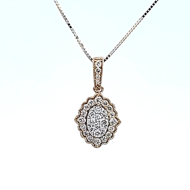 14KY "Lovebright" Diamond Pendant
