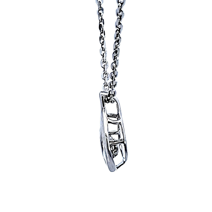 Sterling Silver Diamond Pendant