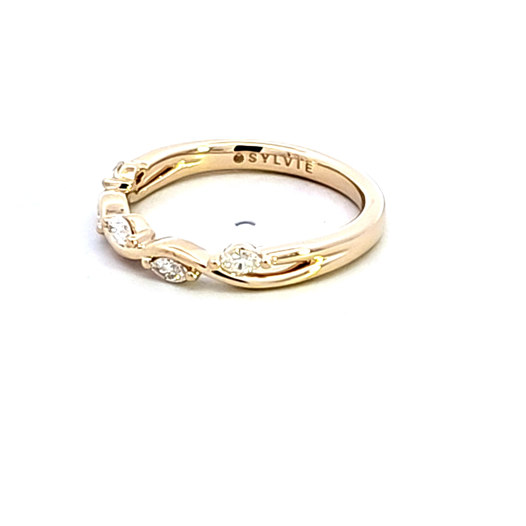 14KY Diamond Wedding Band