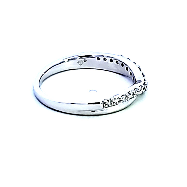 14KW Diamond Contour Wedding Band