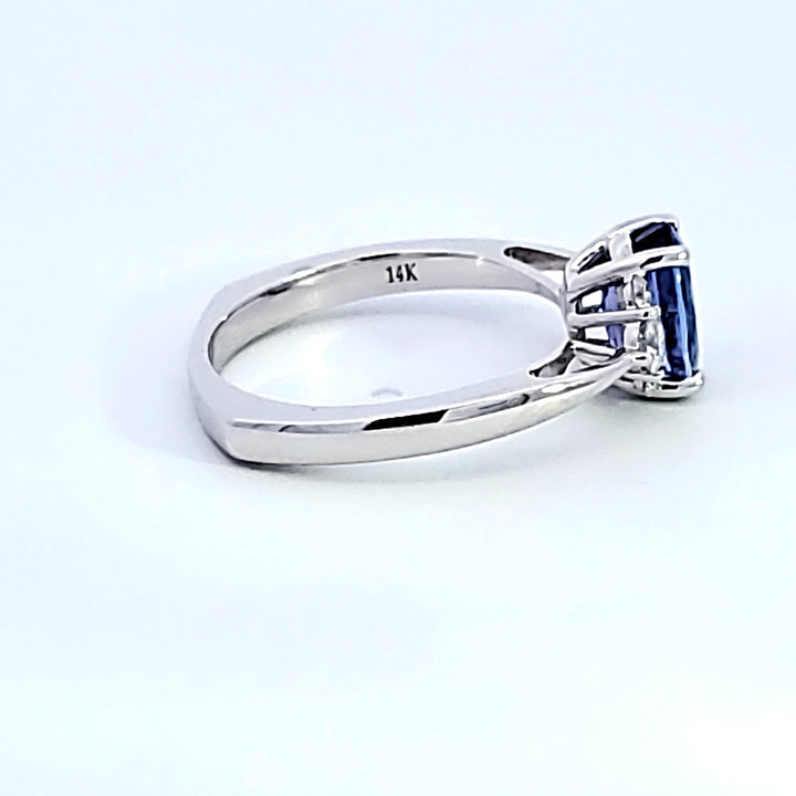 14K White Gold Tanzanite Ring