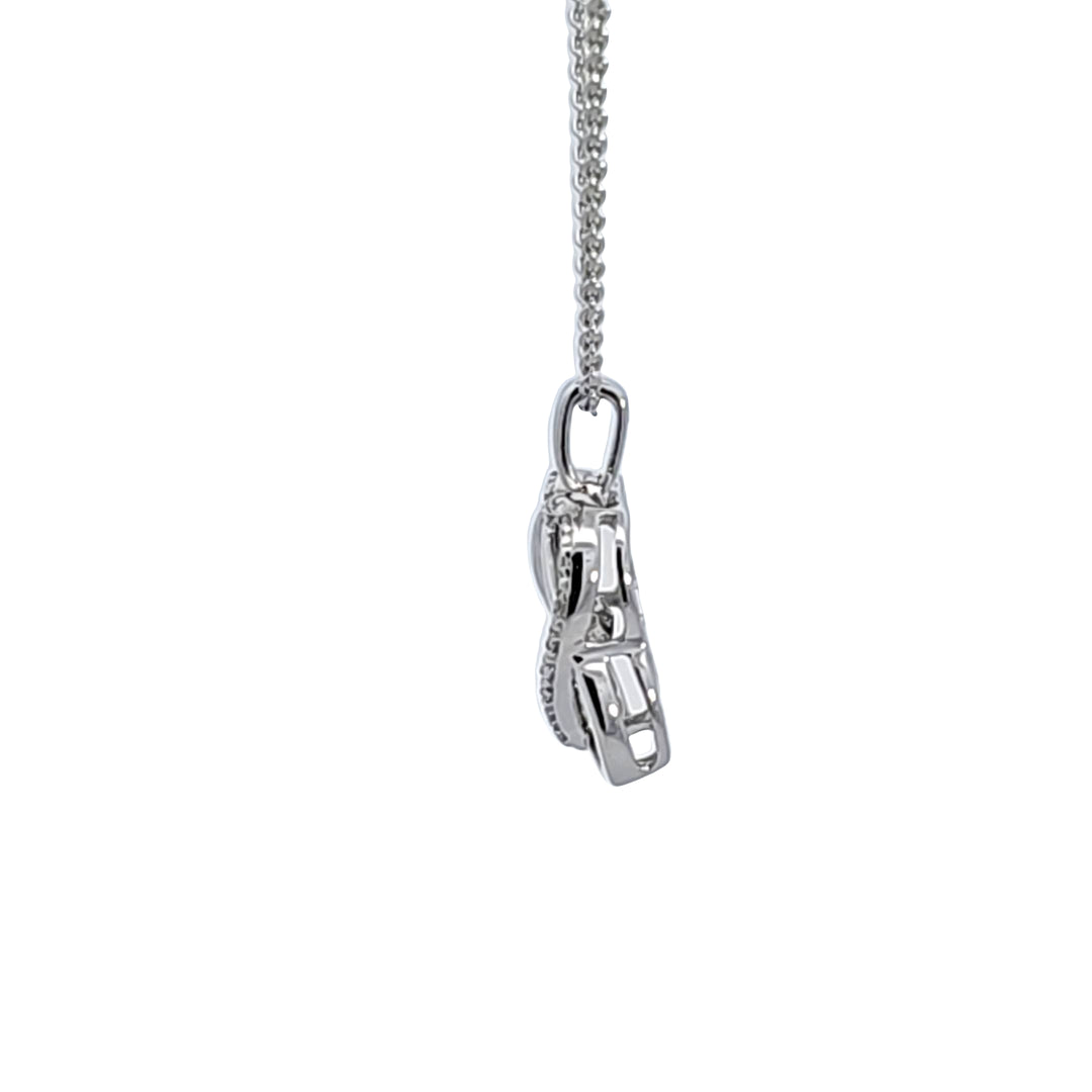 Sterling Silver Diamond Pendant