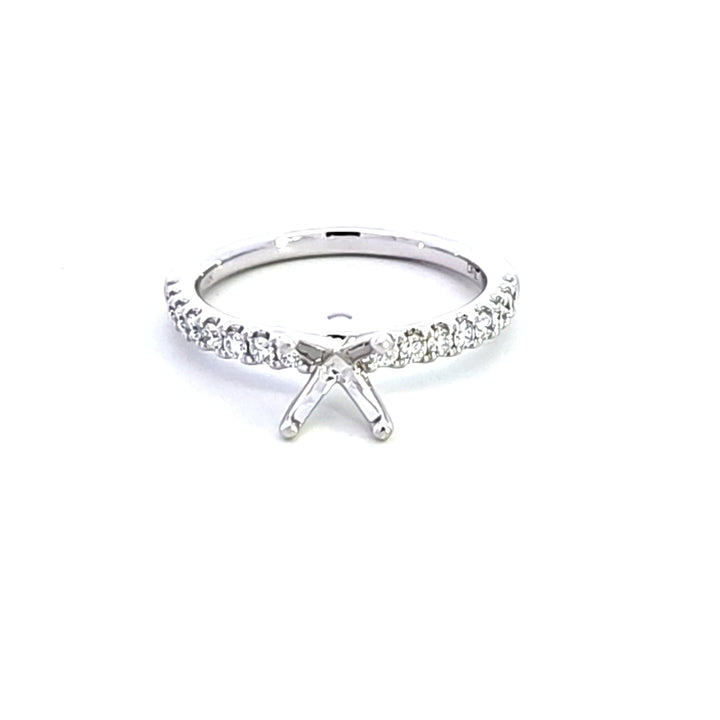 14KW Diamond Semi Mount Engagement Ring
