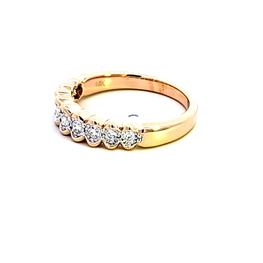 14KY Diamond Wedding Band