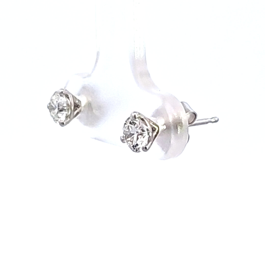 14KW 5/8 ctw Diamond Martini Earrings