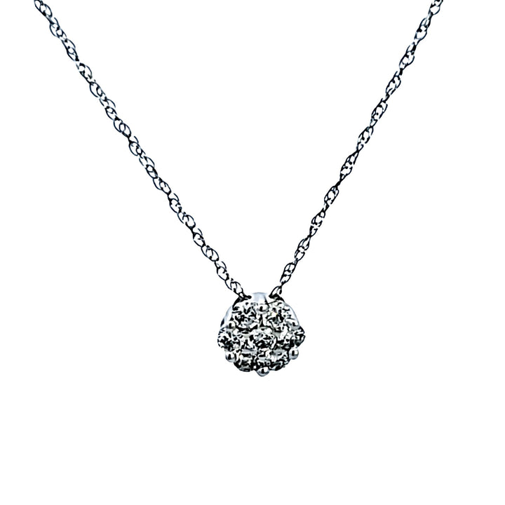 14KW Diamond Cluster Pendant
