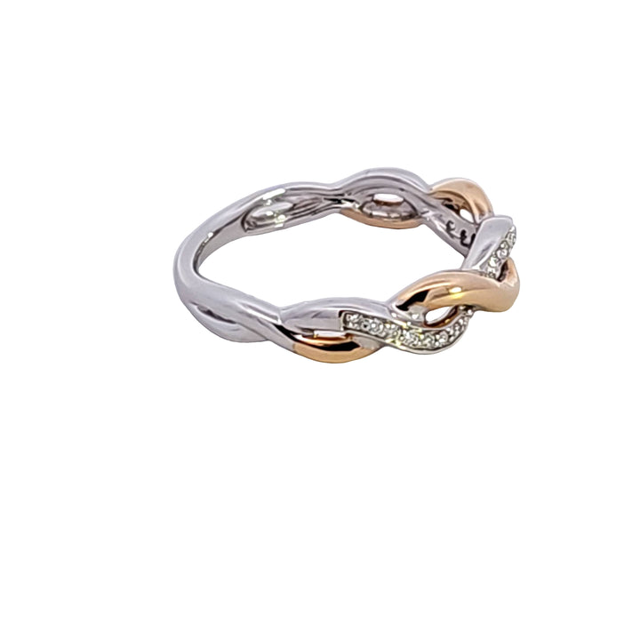 14KTT Diamond Infinity Band