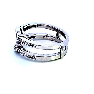 14KW Diamond Insert Wedding Band