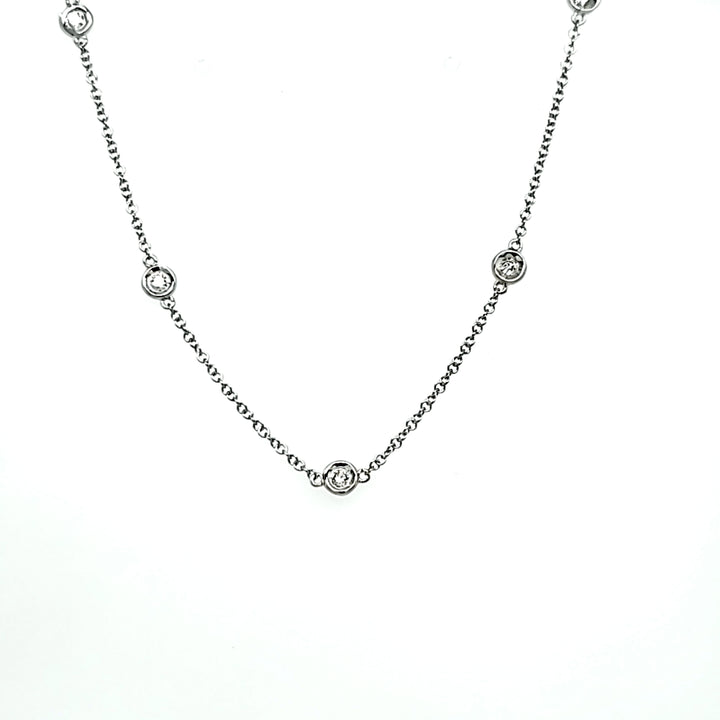 14KW Diamonds by the Yard Necklace