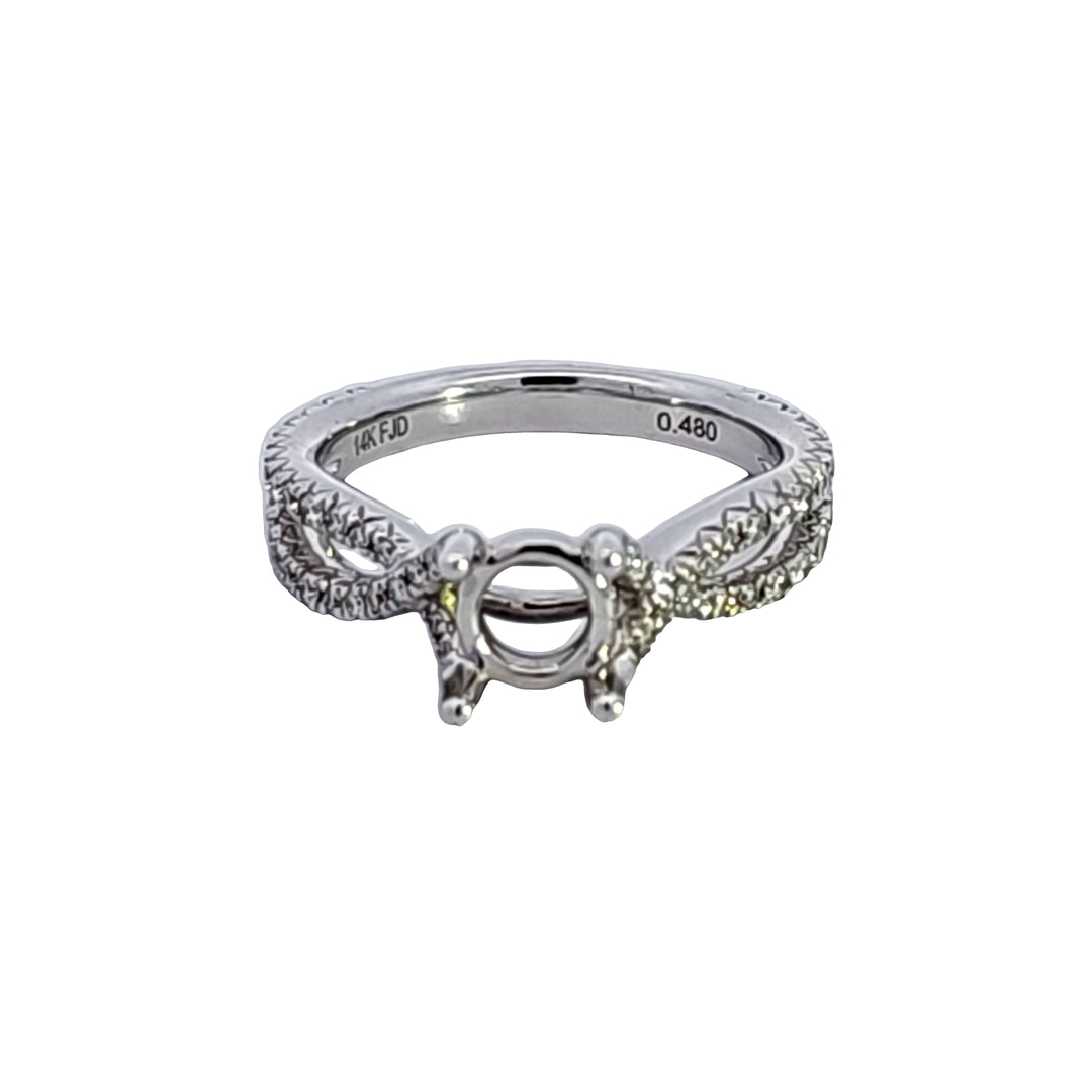 14KW Diamond Semi Mount Engagement Ring