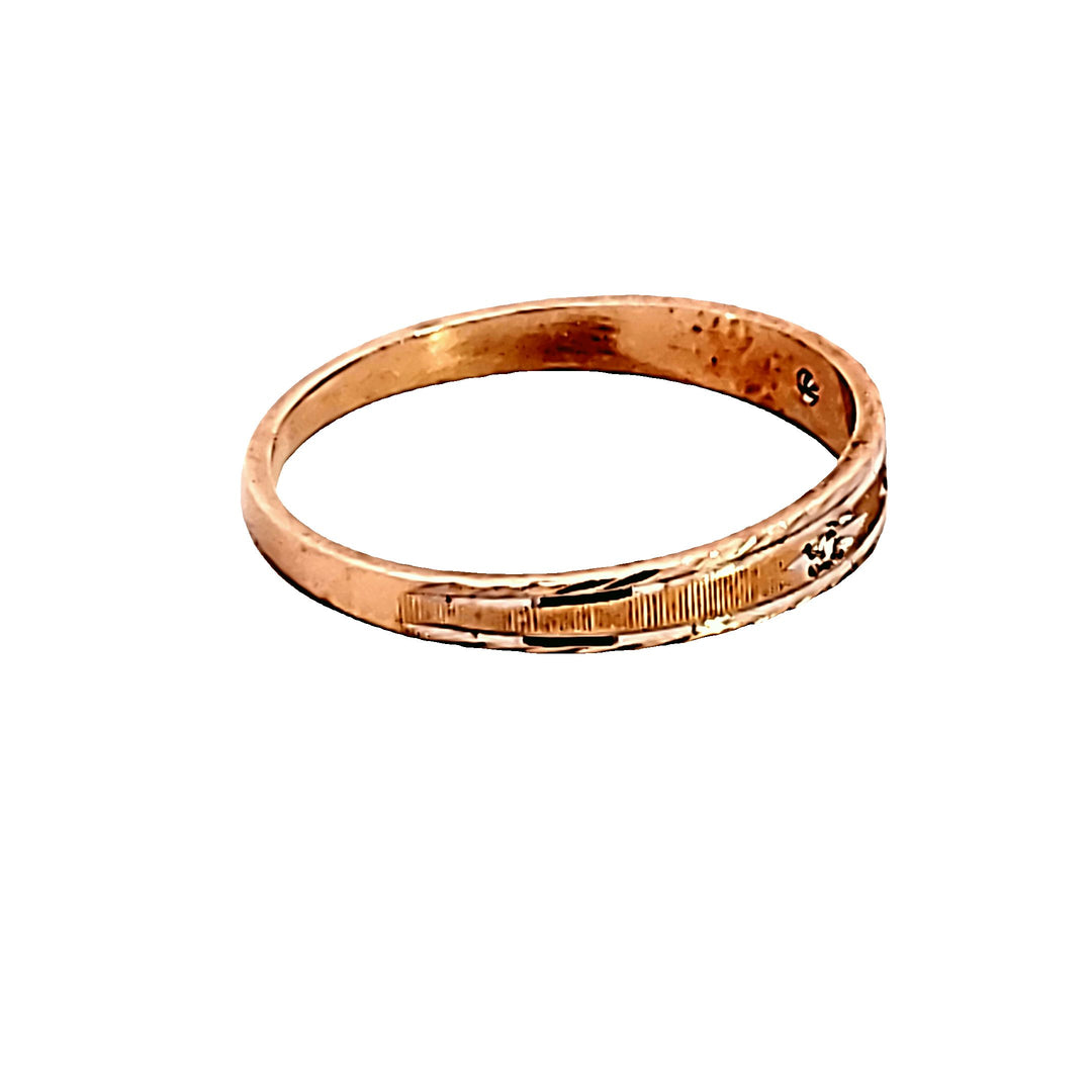 10KY Diamond Estate Wedding Band