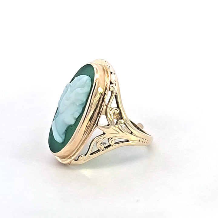14KY Cameo Estate Ring