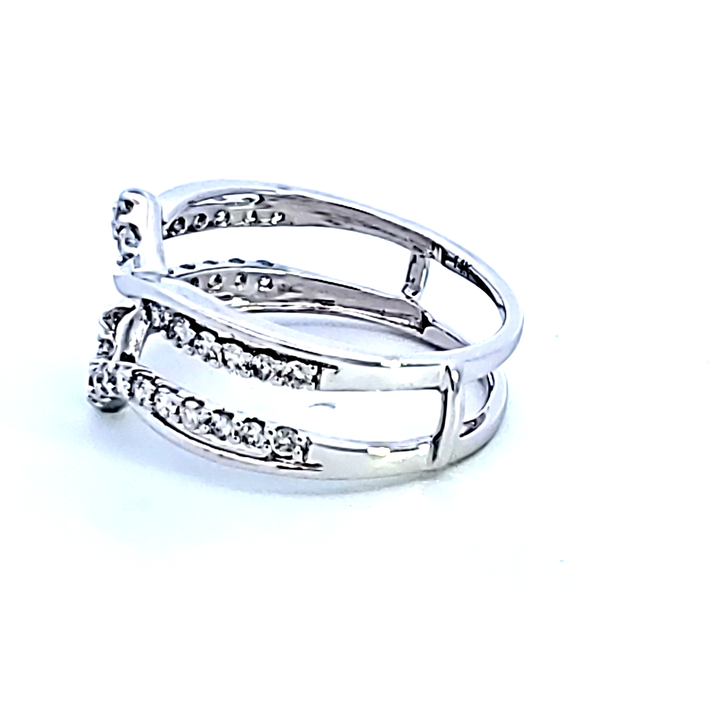 14KW Diamond Insert Wedding Band