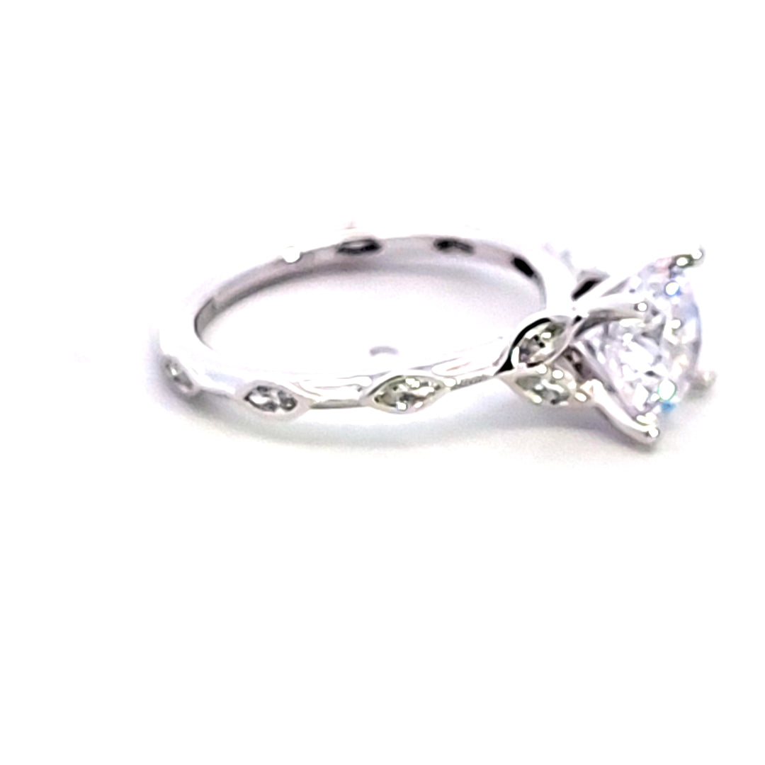 14KW Diamond Semi Mount Engagement Ring