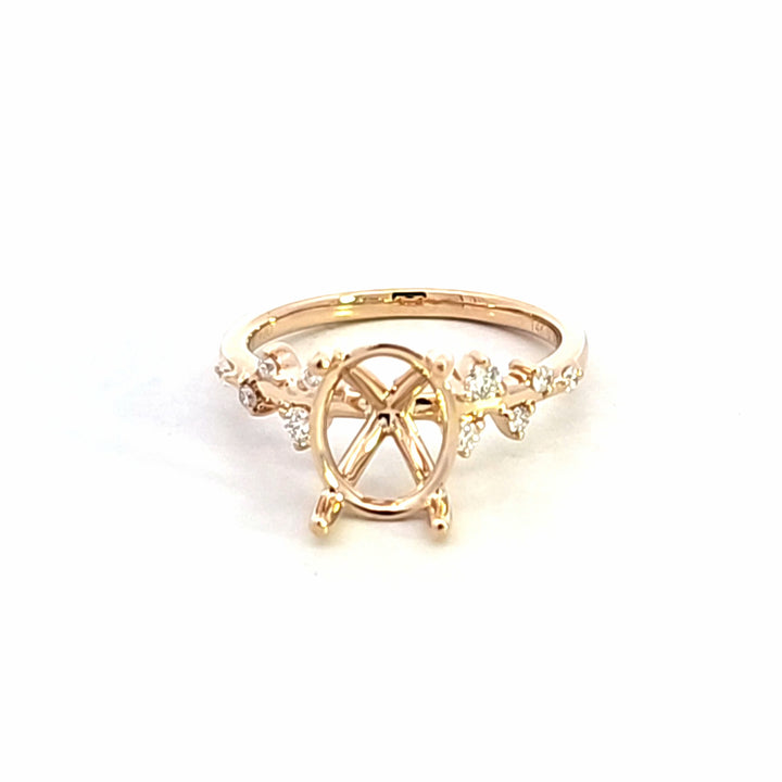 14KY Diamond Semi Mount Engagement Ring