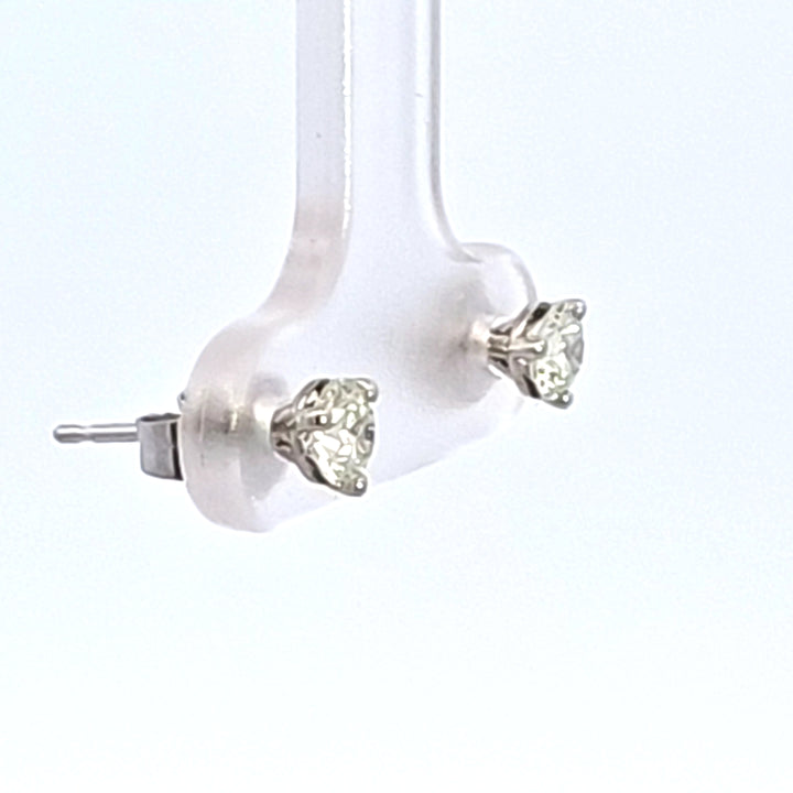14KW 1/2 ctw Diamond Martini Stud Earrings