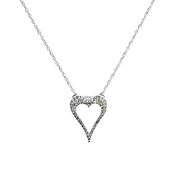 14KW Diamond Heart Necklace