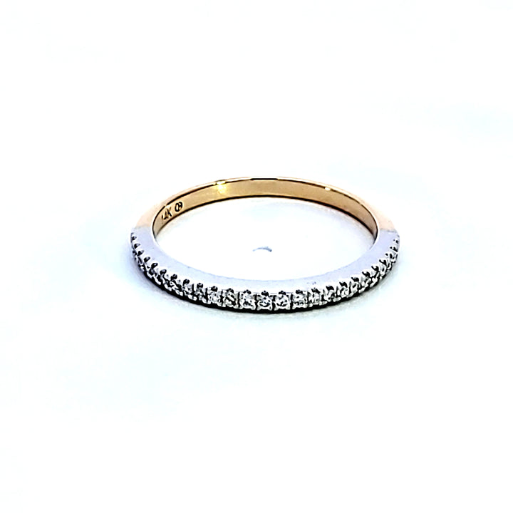14KTT Diamond Wedding Band