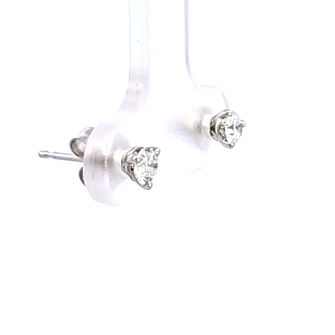 14KW 1/3 ctw Diamond Martini Stud Earrings