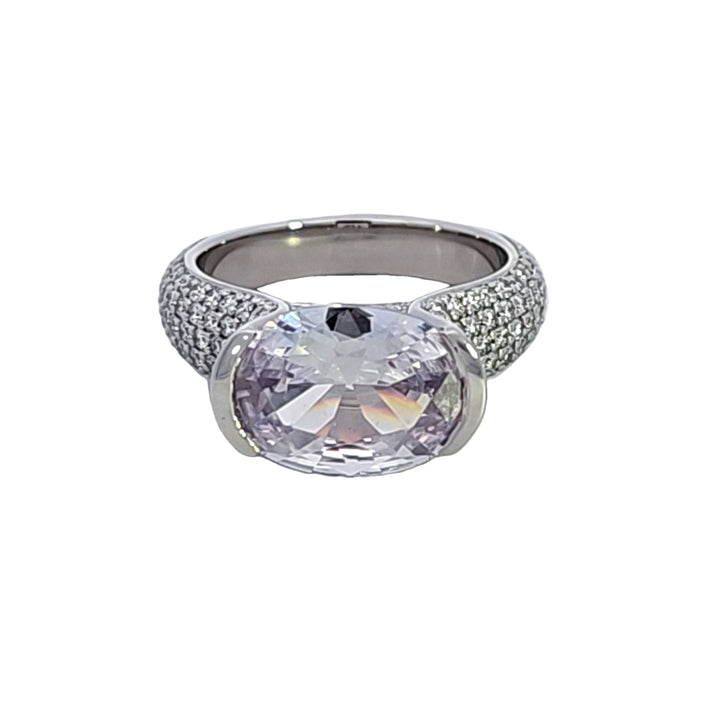 Platinum Diamond Semi Mount Engagement Ring