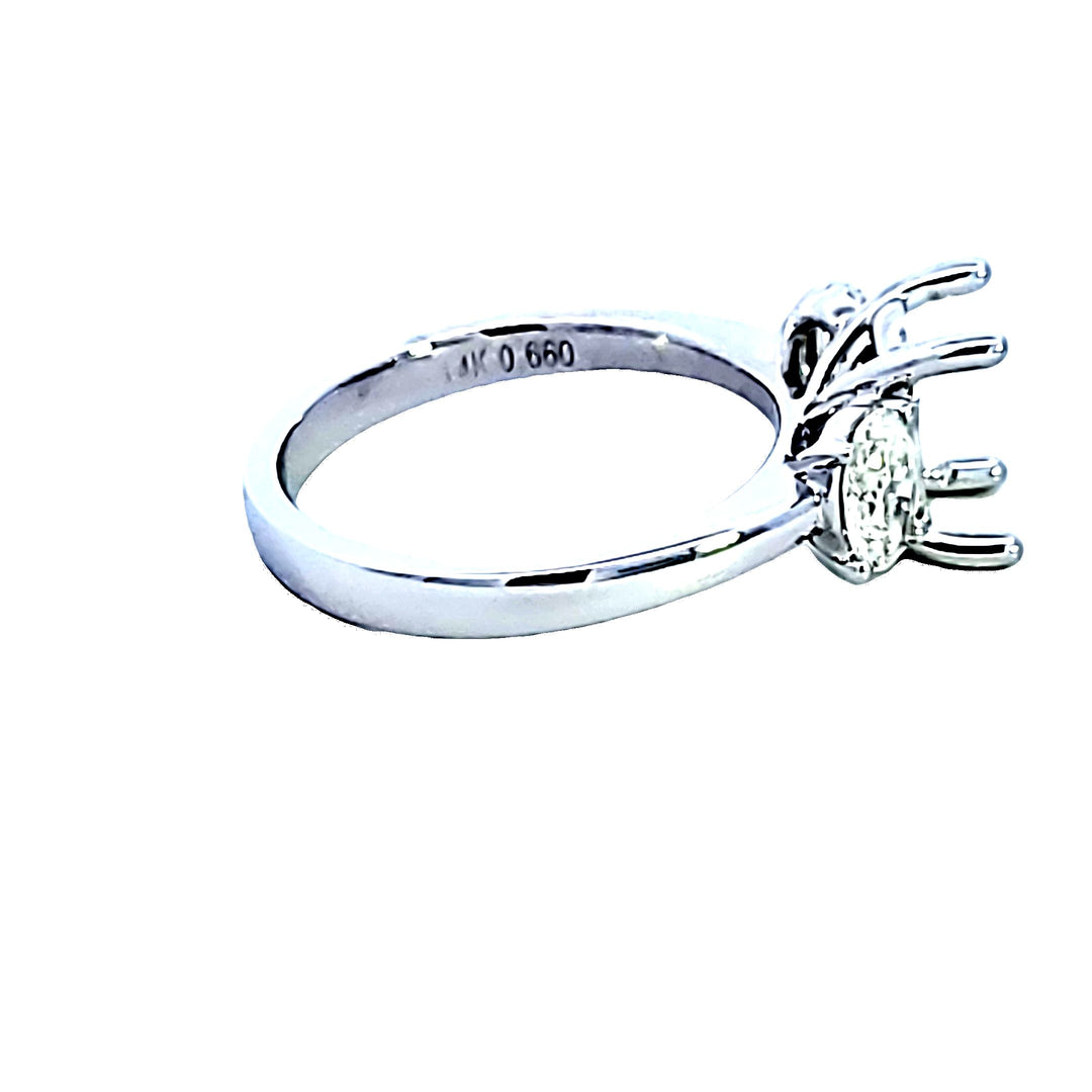 14KW Diamond Semi Mount Engagement Ring