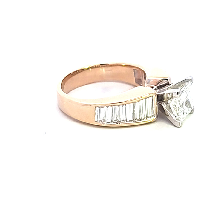 14KY 1.50 ct Princess Cut Diamond Engagement Ring