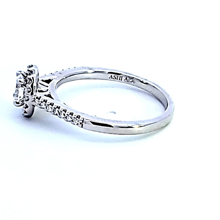 14KR Oval Shape Diamond Engagement Ring