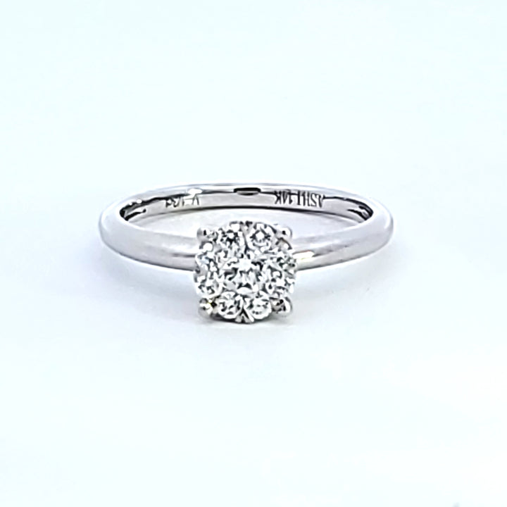 14KW "Lovebright" Diamond Engagement Ring