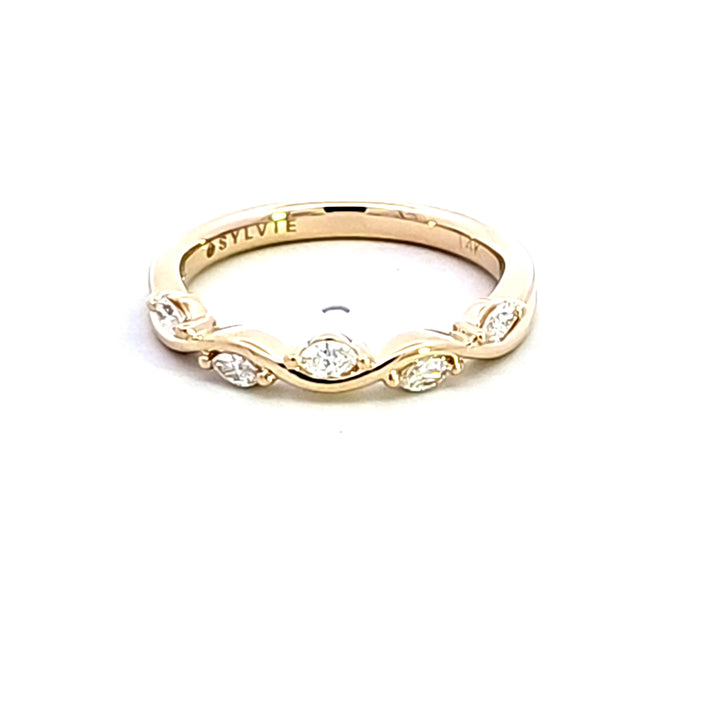 14KY Diamond Wedding Band