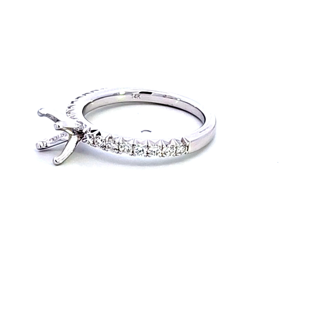 14KW Diamond Semi Mount Engagement Ring
