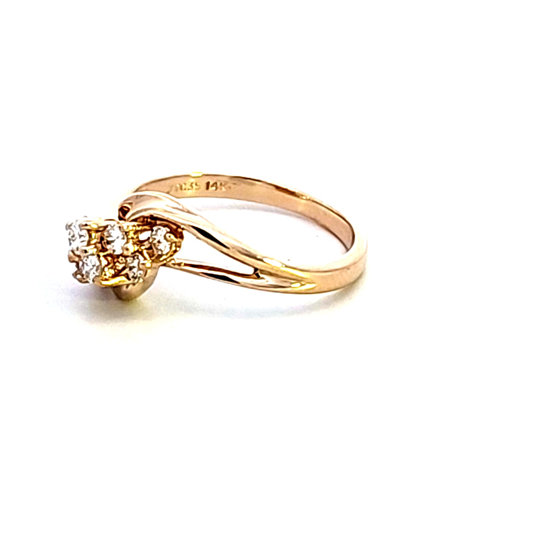 14KY Diamond Estate Ring