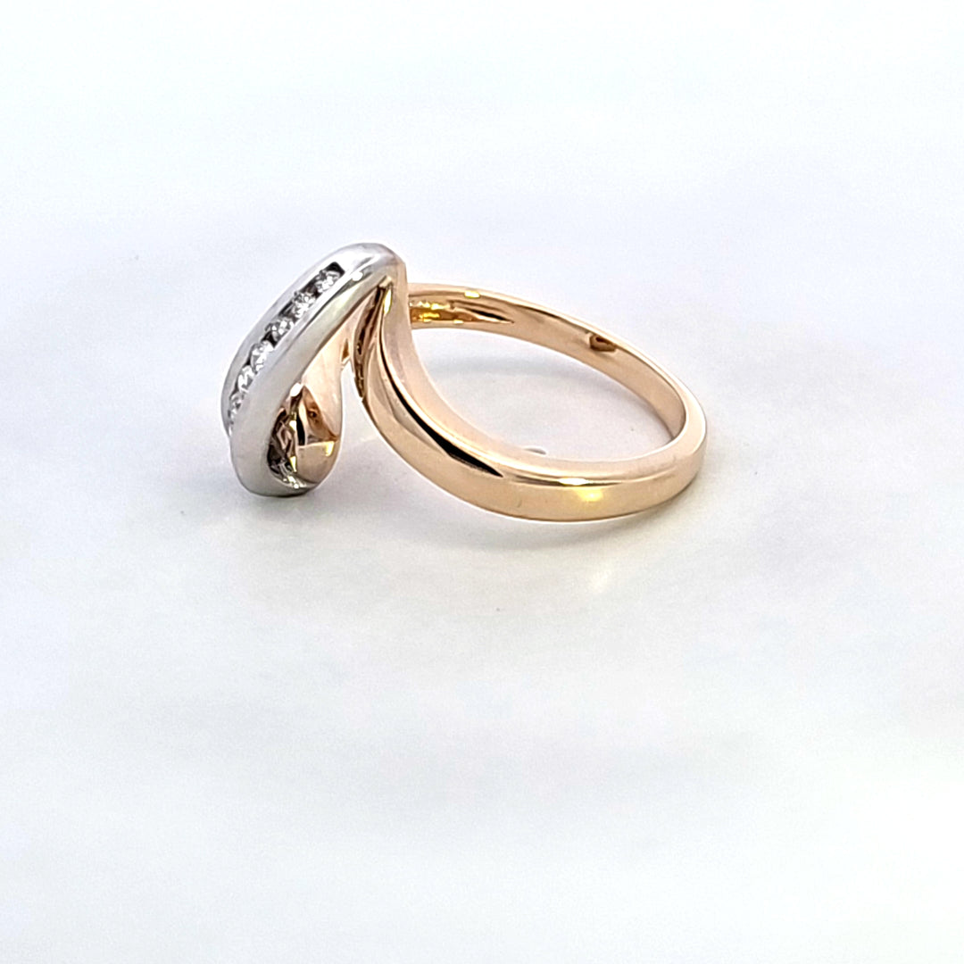 14KTT Diamond Estate Ring