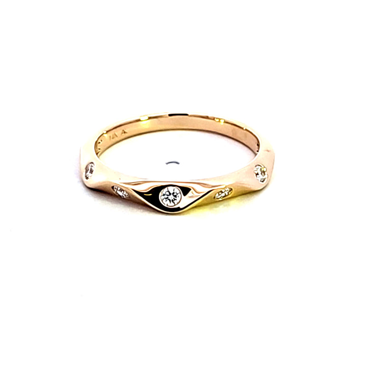 14KY Diamond Band