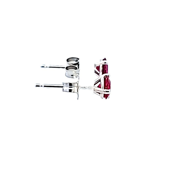 14KW Ruby Stud Earrings
