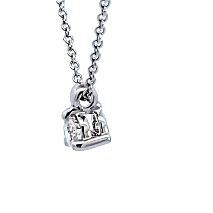 18KW "Hearts on Fire Classic 3P Solitaire" Pendant